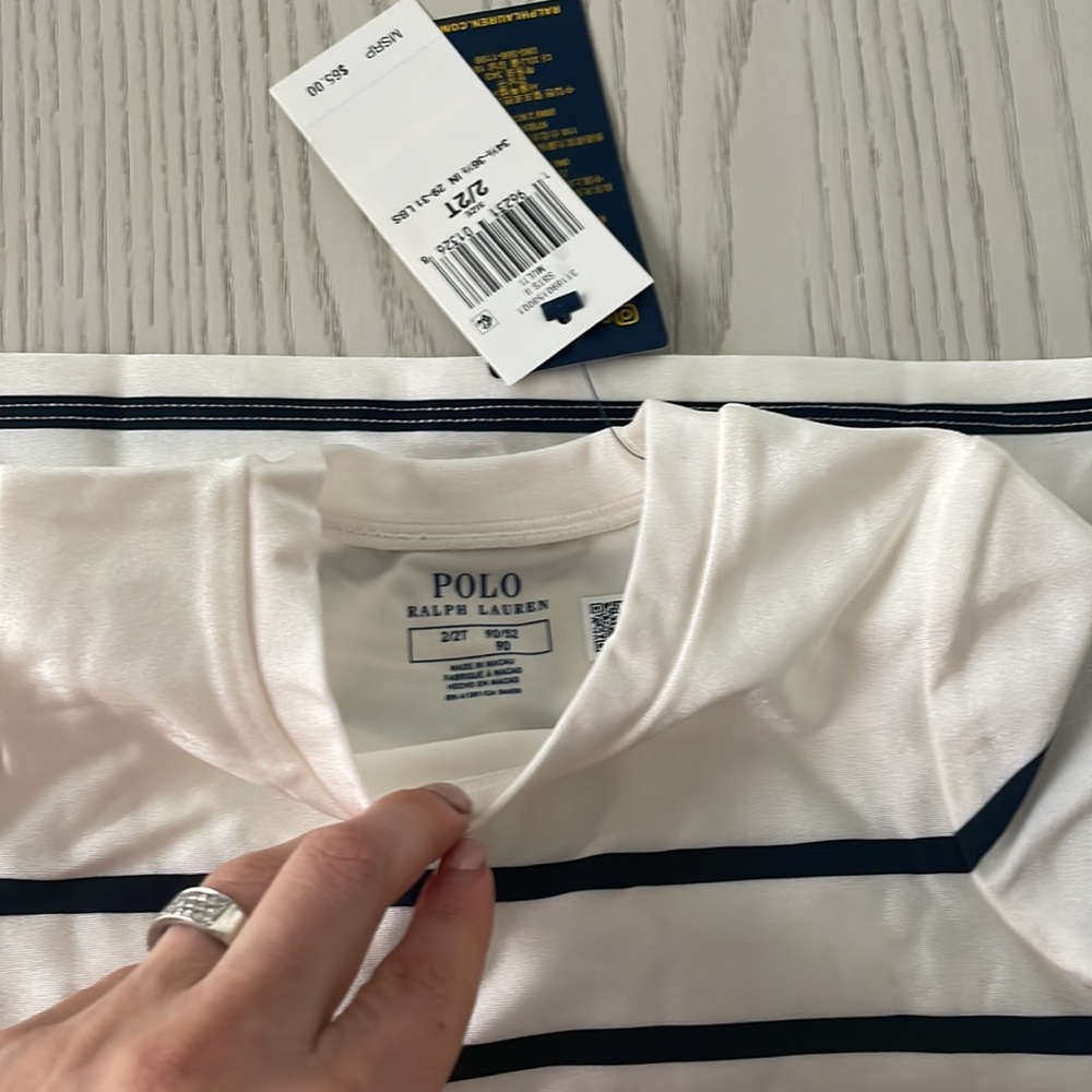 New ! Tags on. Polo toddler swim top. - Picture 8 of 9
